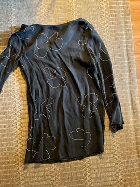 Madewell abstract sketch floral dress